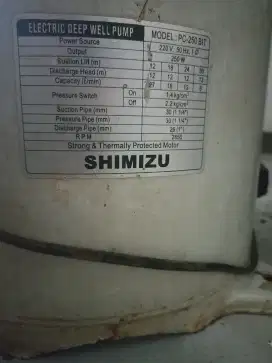 Pompa Air Jet Pump Shimizu PC 250 BIT