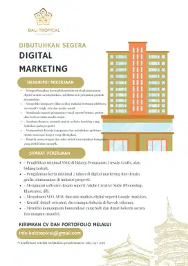 Lowongan Media & Digital Marketing