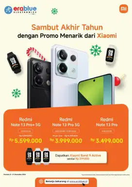 PROMO HANDPHONE REDMI 13 NOTE 13 PRO 8/256GB BISA CICILAN