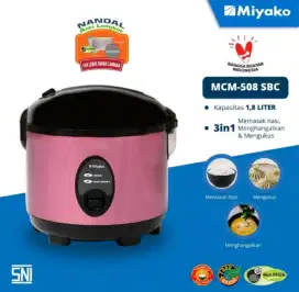 Magic com / rice cooker Miyako 1.8 Liter MCM 508 SBC