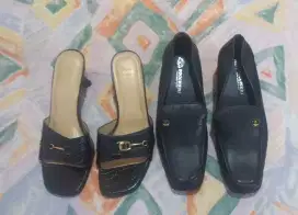 Sandal merek AIGNER munich dan sepatu kulit merek BUCCHERI lokasi bsd