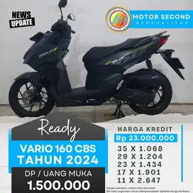 Wow mulus guys VARIO 160 CBS TH 2024 Bekas rasa baru KM low