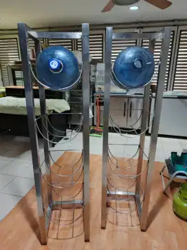 Promo Buy 1 Get 1 FREE !! Rak Galon Stainless Steel Custom Bekas