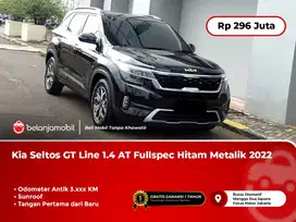 [ LOW KM 3RB ] Kia Seltos GT Line 1.4 AT Hitam Metalik 2022/2023