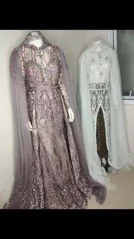 Kebaya pengantin akad nikah dan resepsi