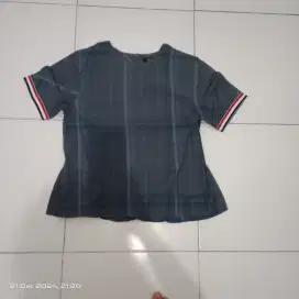 Blouse katun navy