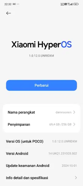 POCO X6 BLACK 12/256gb