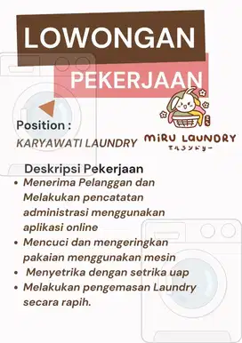 STAFF/KARYAWATI LAUNDRY