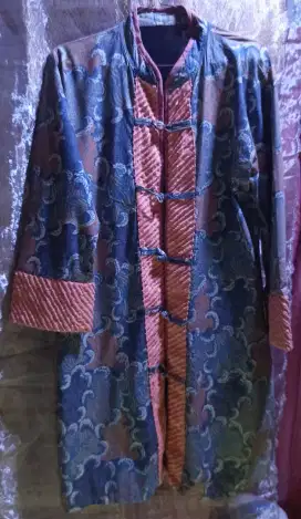 Baju Batik Tulis model kerah Shanghai