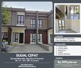 Jual Cepat Tanpa Perantara Rumah 2 Lantai Siap Huni Tangerang