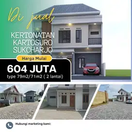 rumah 2 lantai kertonatan Kartasura Sukoharjo