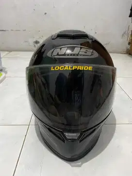 Helm NJS Zx1 Hitam Glosy Uk L