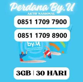 Perdana Byu Kembar Couple Pasangan Nomor Cantik Hoki Telkomsel By.U