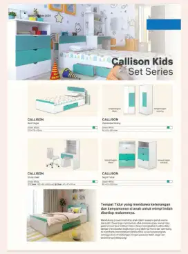 CALLISON set kamar anak bisa cicilan tanpa CC proses acc cepat