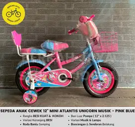 BARU Sepeda Keranjang Anak Cewek 12” 16” 18” inch Mini Atlantis Musik