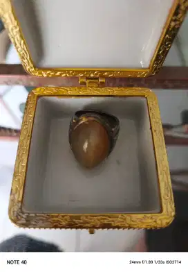Batu cincin lawasan pirus dan pandan ring perak