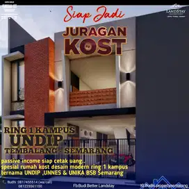 RUMAH KOST MODERN, SHM, STRATEGIS LOKASI,HOOK,RING 1 KAMPUS UNDIP SMG
