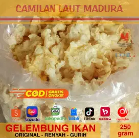 Hipio Lambung Ikan Bebas Gluten Kaya Kolagen Camilan Laut Madura