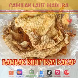 Camilan Laut Madura Bebas Gluten Kaya Manfaat Kerupuk Kulit Ikan kakap