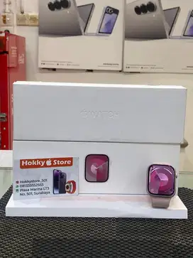 Apple watch seri 9/45mm pink garansi ibox maret 2025 bh 100%