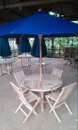 tenda parasol,meja makan bulat,payung minimalis,kursi cafe,kursi