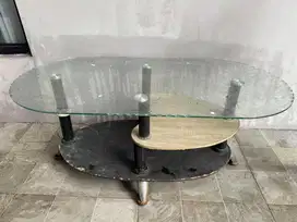 Meja ruang tamu 2 susun meja coffee