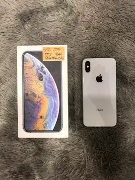 IPhone XS 256GB Silver mulus Fullset BH 100% Sinyal SmartFren Only