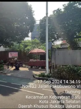 tanah kosong samping apartement the pakubuwono