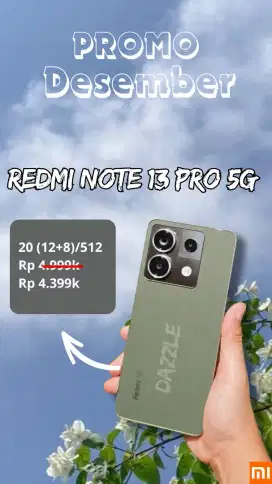 Redmi Note 13 Pro 5G 12/512 Promo Akhir Tahun Garansi Resmi