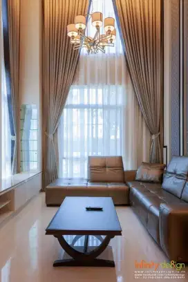 Jual tirai jendela gordyn hordeng gorden wallpaper dinding rollblind v