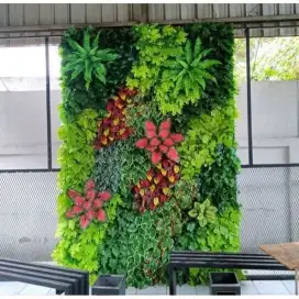 Taman vertikal garden sintetis