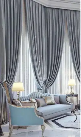 Jual tirai jendela gordyn hordeng gorden wallpaper dinding rollblind v