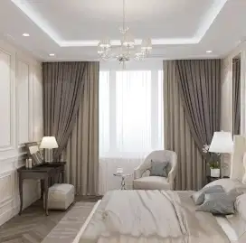Jual tirai jendela gordyn hordeng gorden wallpaper dinding rollblind v