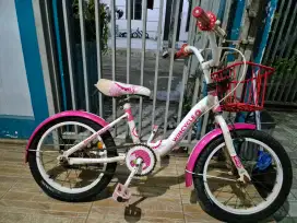 Sepeda anak wim cycle strawberry ring 16