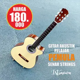 GITAR AKUSTIK PEMULA CUTWAY SENAR STRINGS