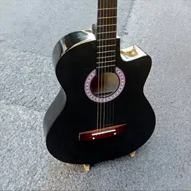 GITAR AKUSTIK PEMULA SENAR STRINGS HITAM