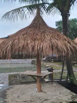 Saung payung#gazebo#saung#saung kayu#gazebo bambu