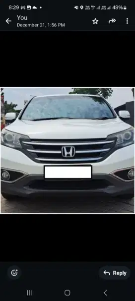 Honda CRV Prestige 2014 A/T