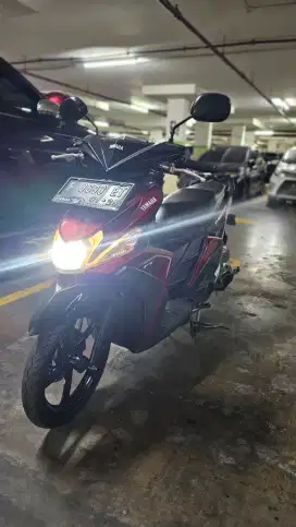 YAMAHA MIO 2020, ODOMETER ASLI 5178 KM. WARNA MERAH, PLAT F BOGOR KOTA