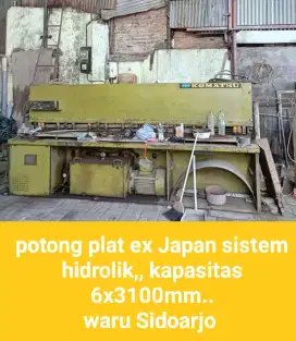 Mesin gunting plat hidrolik