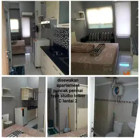 Disewakan studio apartemen puncak permai surabaya