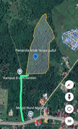 Jual sebidang tanah (Samping Kampus B IAIN Kendari)