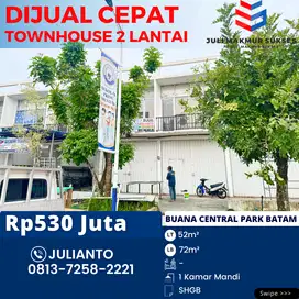 Dijual CEPAT Townhouse 2 Lantai di Buana Central Park Tembesi Batam