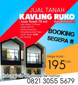 Tanah Kavling Dijual di Main Road