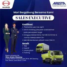 LOWONGAN KERJA SALES EXECUTIVE HINO CIKARANG