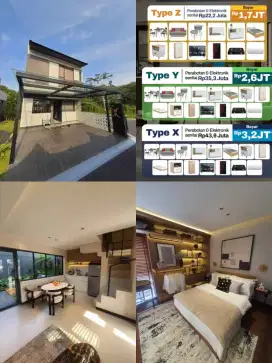 RUMAH 2 LANTA BEBAS BANJIR Full Furnish di Cikarang  dekat AEON Mall