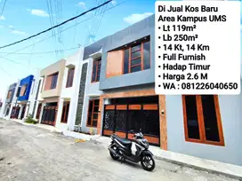 Jual Kos Baru Siap Pakai Full Furnish Area Kampus UMS