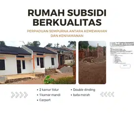 Dijual rumah subsidi baru desain terbaru kawasan sudah ramai