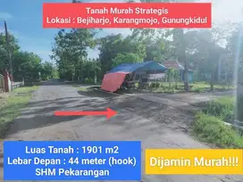 Dijual Tanah murah strategis di Bejiharjo Karangmojo