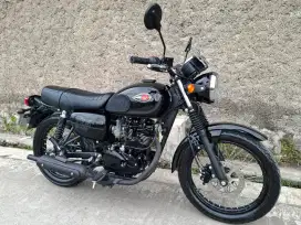 W175 SE Hitam KM 6rb Mulus 97% Kawasaki W 175 Black Style 2022